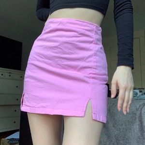 Brandy Melville pink mini skirt